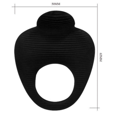 Anello in Silicone Nero di Alta Qualità con Proiettile Inclusa